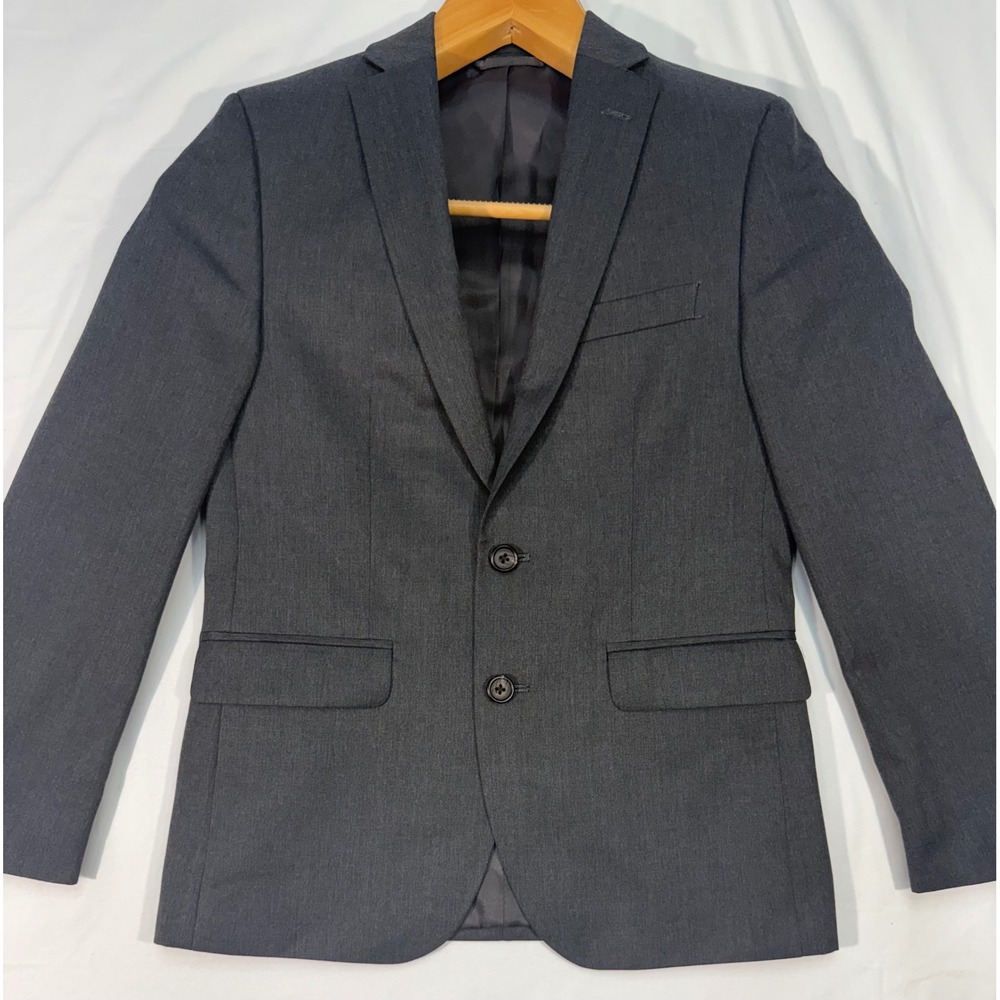 Lauren Ralph Lauren Blazer Charcoal Gray Two Button Suit Jacket 12R RN90736